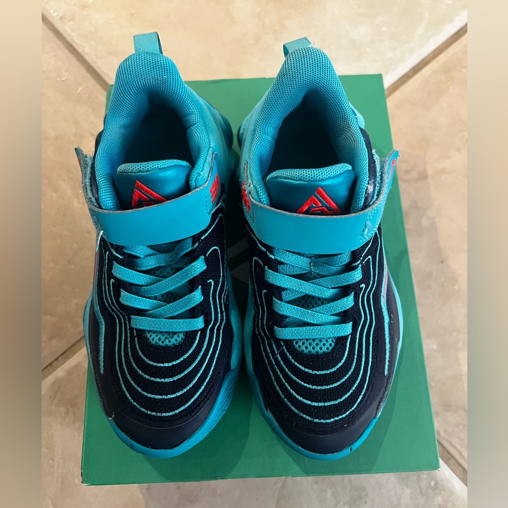 Kids Nike and All in Motion Athletic Shoes, Blue and Black, Size 12